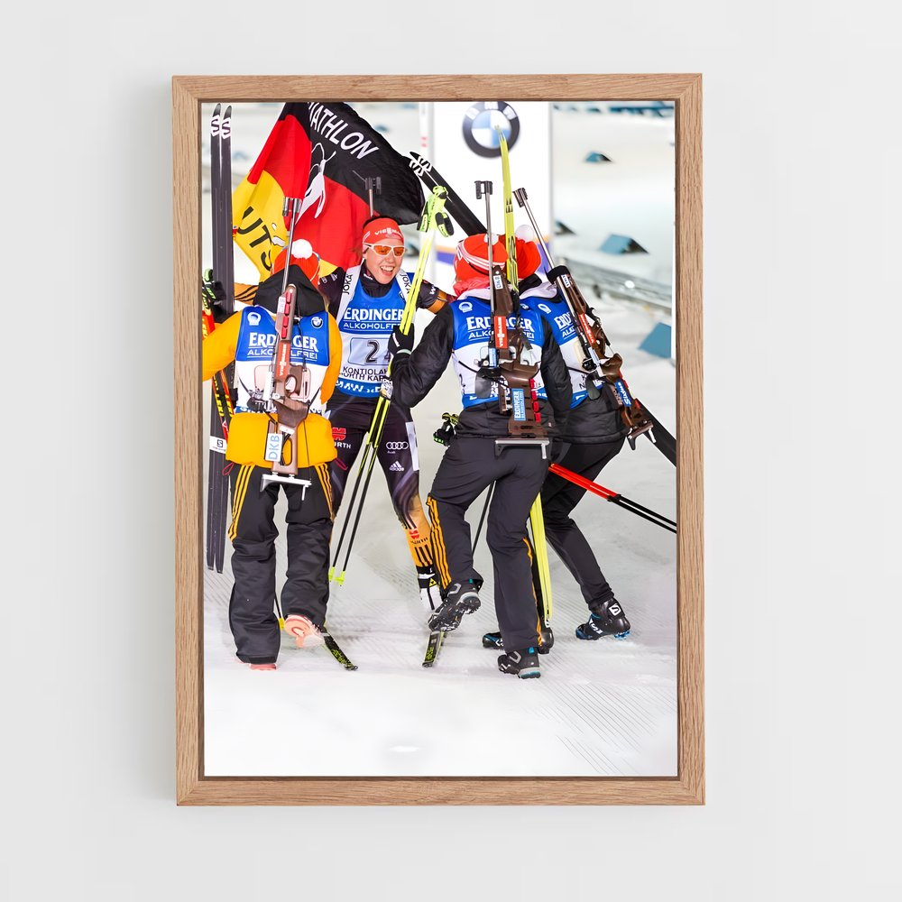 Poster Skiers en Action – affiche Biathlon (vue 4)